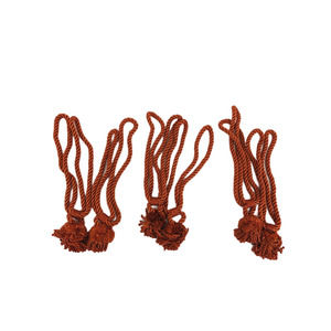 3 Sets of Burnt Orange Curtain Tassel Tie Backs
